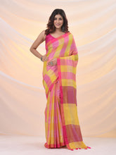 Load image into Gallery viewer, Multicolor Tissue Colorblocked Soft Saree
