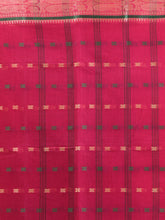 Load image into Gallery viewer, Fuchsia Pure Cotton Tant Saree With Woven Designs

