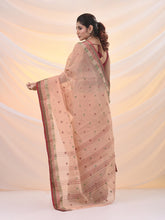 Load image into Gallery viewer, Beige Pure Cotton Tant Saree With Woven Designs
