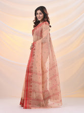 Load image into Gallery viewer, Beige Pure Cotton Tant Saree With Woven Designs
