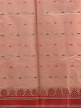 Load image into Gallery viewer, Beige Pure Cotton Tant Saree With Woven Designs

