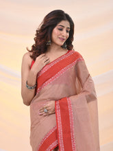 Load image into Gallery viewer, Beige Pure Cotton Tant Saree With Woven Designs
