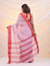 Load image into Gallery viewer, White Pure Cotton Tant Saree With Woven Designs
