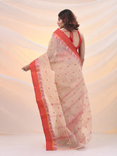 Load image into Gallery viewer, Beige Pure Cotton Tant Saree With Woven Designs
