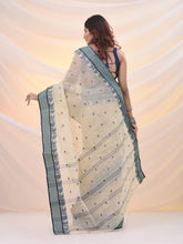 Load image into Gallery viewer, Ecru Pure Cotton Tant Saree With Woven Designs
