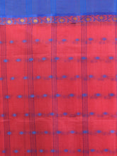 Load image into Gallery viewer, Crimson Red Pure Cotton Tant Saree With Woven Designs
