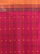 Load image into Gallery viewer, Fuchsia Pure Cotton Tant Saree With Woven Designs
