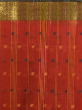 Load image into Gallery viewer, Brick Red Pure Cotton Tant Saree With Zari Border
