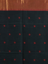 Load image into Gallery viewer, Dark Green Pure Cotton Tant Saree With Zari Border
