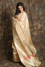 Load image into Gallery viewer, Beige Woven Silk Saree
