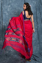 Load image into Gallery viewer, Red Katki Style Handloom Saree
