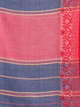 Load image into Gallery viewer, Grey &amp; Pink Cotton Saree
