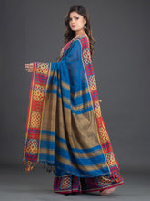 Load image into Gallery viewer, Blue &amp; Red Cotton Saree
