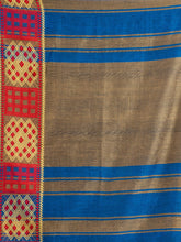 Load image into Gallery viewer, Blue &amp; Red Cotton Saree
