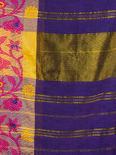Load image into Gallery viewer, Purple Woven Design Cotton Saree
