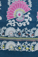 Load image into Gallery viewer, Deep Blue Silk Cotton Handwoven Jamdani Saree
