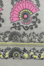 Load image into Gallery viewer, Off White Silk Cotton Handwoven Jamdani Saree
