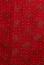 Load image into Gallery viewer, Red Linen Handwoven Soft Saree
