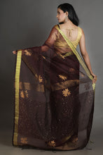 Load image into Gallery viewer, Brown Silk Handwoven Soft Saree
