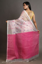Load image into Gallery viewer, Pink Silk Handwoven Soft Saree
