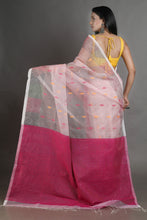 Load image into Gallery viewer, Pink Silk Handwoven Soft Saree
