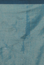 Load image into Gallery viewer, Teal-coloured Handwoven Tissue Saree
