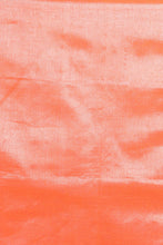 Load image into Gallery viewer, Orange-coloured Handwoven Tissue Saree
