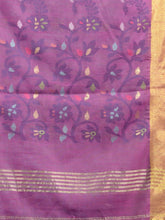 Load image into Gallery viewer, Sky Blue Khadi Handwoven Saree With Nakshi Design
