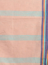 Load image into Gallery viewer, Cream Cotton Handspun Handwoven Saree With Multicolor Border
