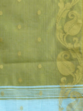 Load image into Gallery viewer, Sky Blue Khadi Handwoven Saree With Kolka Border
