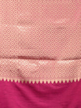 Load image into Gallery viewer, Fuchsia Silk Handwoven Soft Saree With Kolka Border
