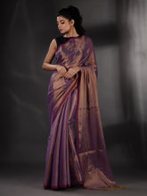 Load image into Gallery viewer, Purple Tissue Handwoven Soft Saree
