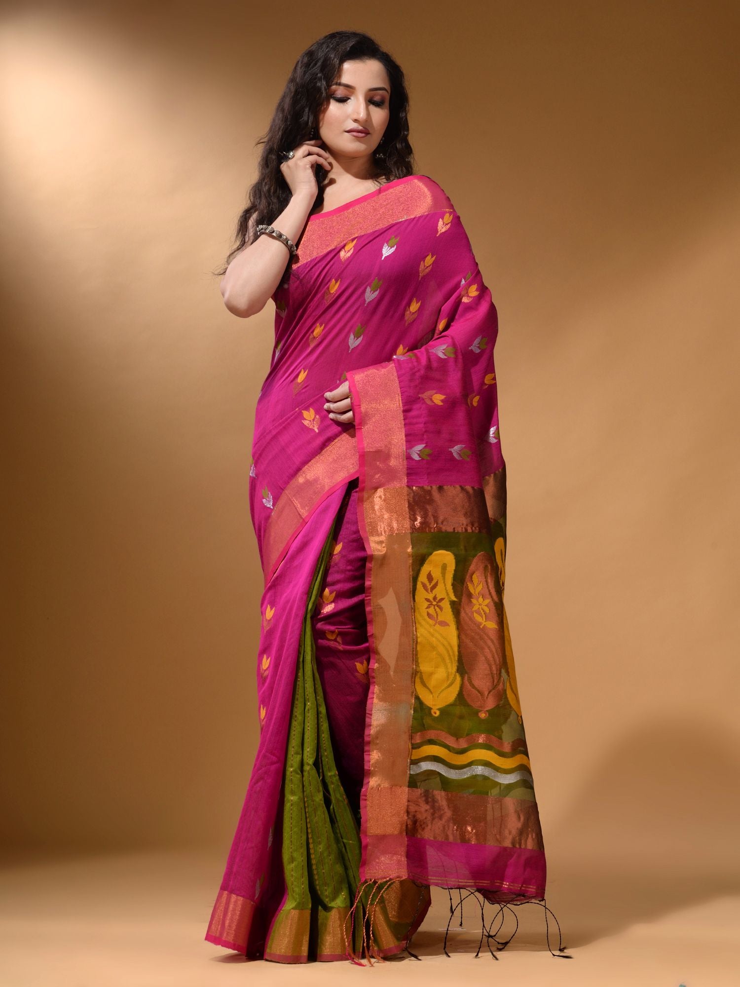 Shop Patli Pallu Cheetah Print Sarees for Women Online from India's Luxury  Designers 2024