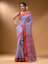 Load image into Gallery viewer, Lavender Silk Matka Soft Saree With Nakshi Pallu
