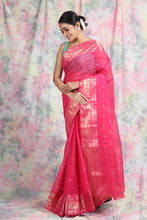 Load image into Gallery viewer, Deep Pink Handwoven Cotton Tant Saree

