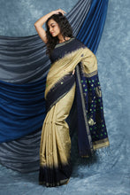 Load image into Gallery viewer, Blode Cotton Saree With Woven Pallu
