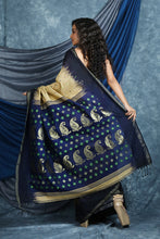 Load image into Gallery viewer, Blode Cotton Saree With Woven Pallu
