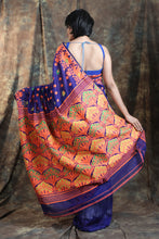 Load image into Gallery viewer, Purple Blue Allover Weaving Jamdani  Saree
