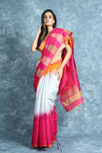 Load image into Gallery viewer, Temple Style Steel Ikkat Handloom Saree

