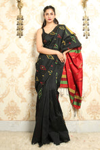Load image into Gallery viewer, Black Allover Weaving Handloom Saree
