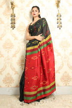 Load image into Gallery viewer, Black Allover Weaving Handloom Saree
