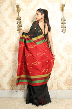 Load image into Gallery viewer, Black Allover Weaving Handloom Saree
