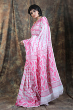 Load image into Gallery viewer, White Allover Weaving Jamdani Saree
