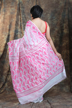 Load image into Gallery viewer, White Allover Weaving Jamdani Saree

