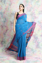 Load image into Gallery viewer, Blue Cotton Saree
