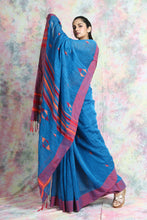 Load image into Gallery viewer, Blue Cotton Saree
