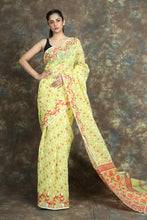 Load image into Gallery viewer, Yellow Jamdani With Allover Butta

