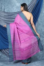 Load image into Gallery viewer, Rouge Pink Handwoven Cotton Tant Saree
