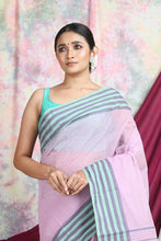 Load image into Gallery viewer, Light Pink Handwoven Cotton Tant Saree
