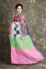 Load image into Gallery viewer, Multicolour Ikkat Handloom Saree
